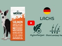 WOOOF Lachs Hundefutter ist ein komplett nat&amp;uuml;rlich gepresstes Hundefutter f&amp;uuml;r alle ausgewachsenen Hunde, sowohl f&amp;uuml;r gro&amp;szlig;e als auch f&amp;uuml;r&amp;hellip;