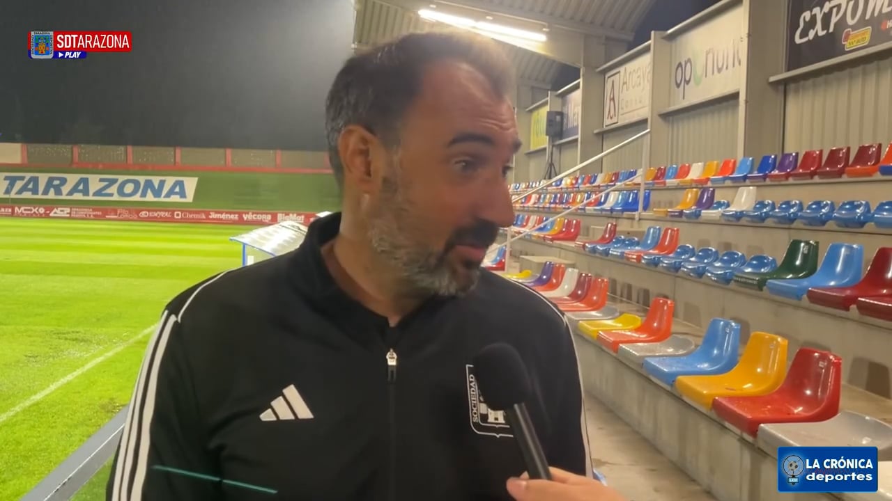 JUANMA BARRERO (Entrenador Tarazona) Declaraciones tras la suspensión del partido de la quinta jornada frente al Real Unión de Irún / Fuente: SD Tarazona