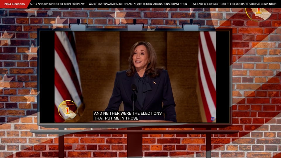Watch California Politics Now DNC Day 4 highlights thru California Politics Now 2024 Election Special; viewers watch Vice-President Harris accept the Democratic nomination for president