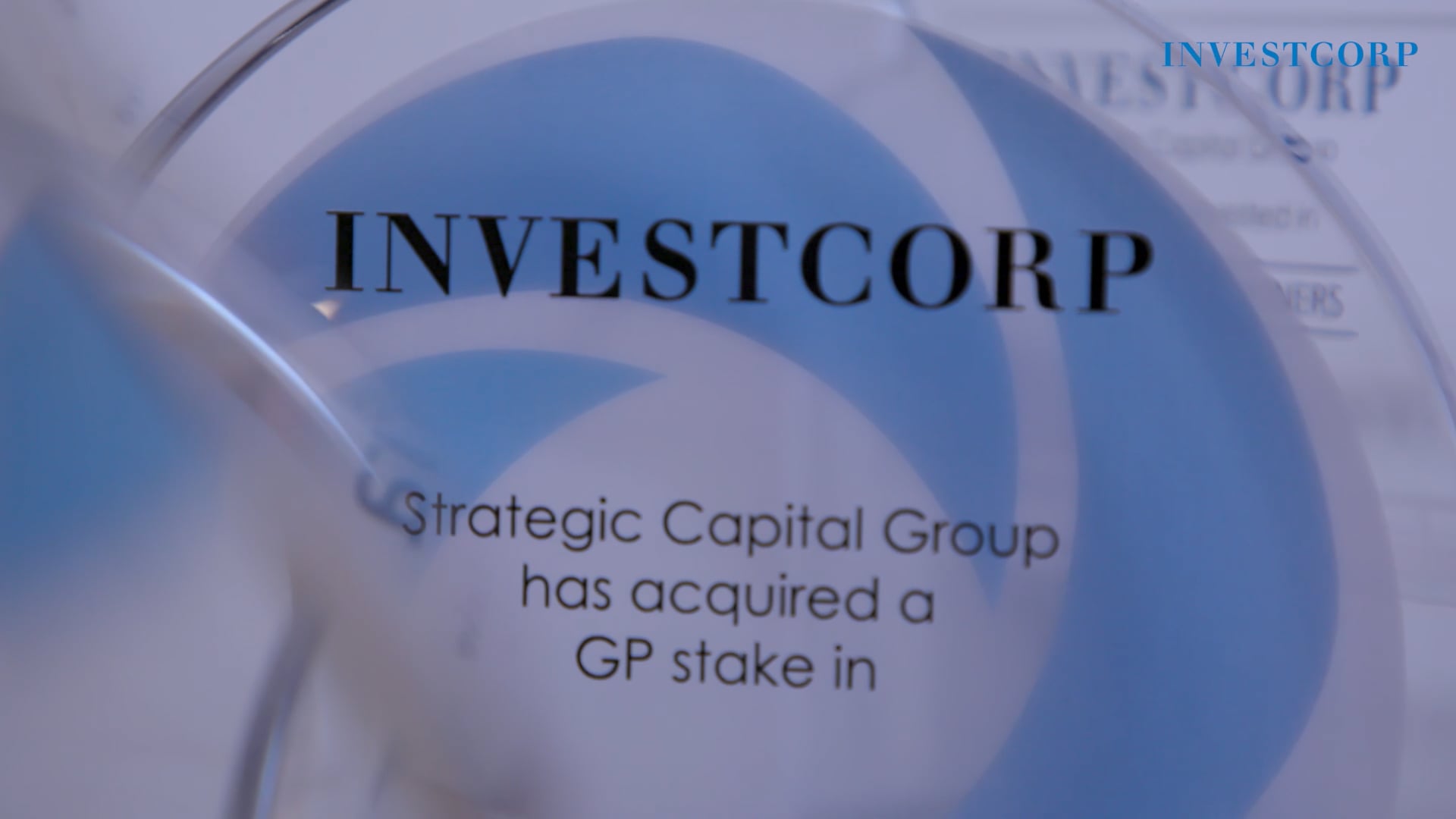 Investcorp: Strategic Capital Group Team Video