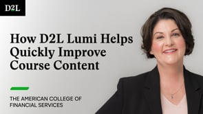 How D2L Lumi Helps Quickly Improve Course Content