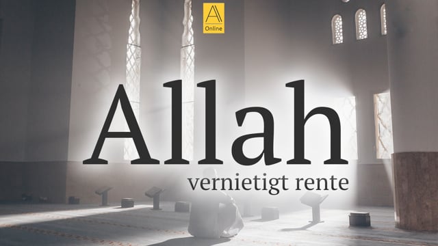 Allah vernietigt rente