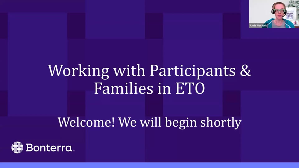 Working with Participants and Families