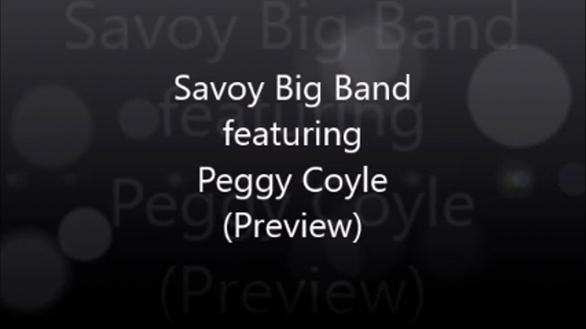 Promotional video thumbnail 1 for Savoy Big Band