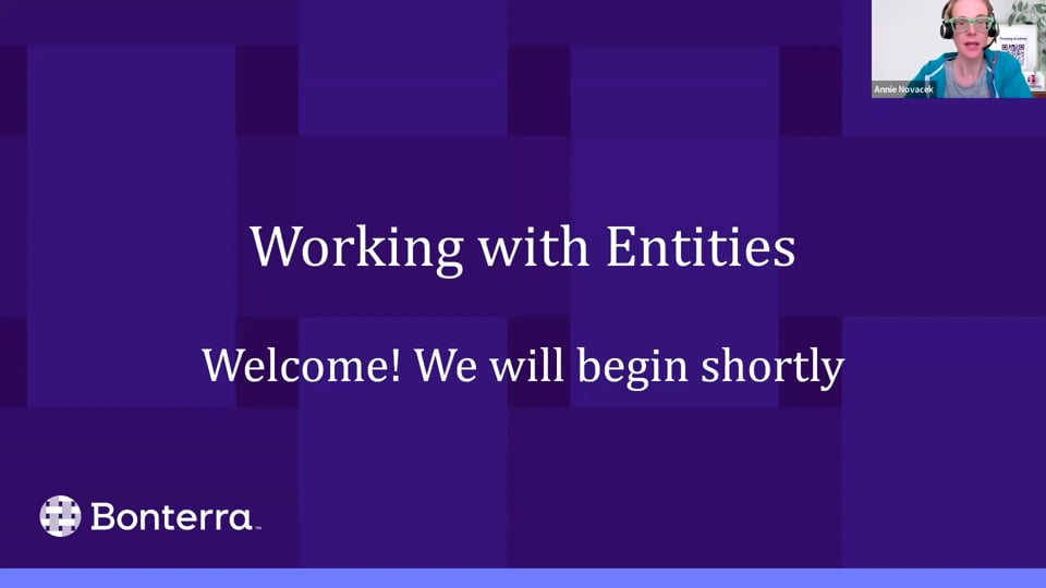 Working with Entities