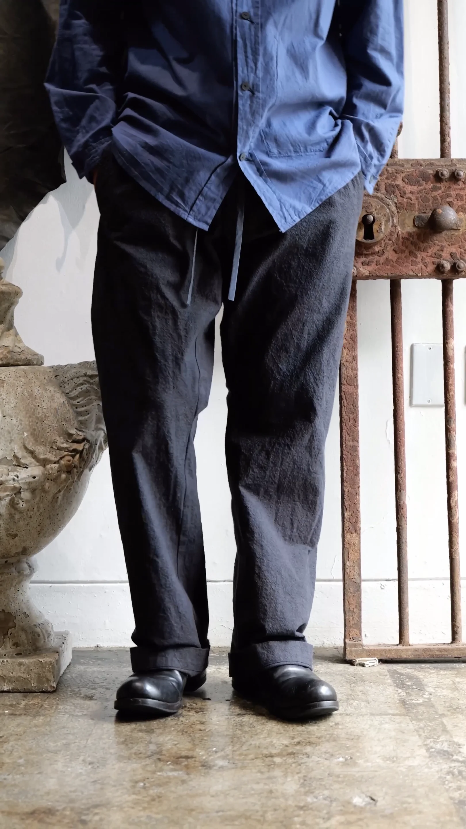 atelier suppan　パンツ アトリエ atelier suppan アトリエスパン ハンドダイリネン