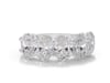 Lab Grown Diamond Oval Five-Stone Band in 14K White Gold &#40;5 ct. tw.&#41;