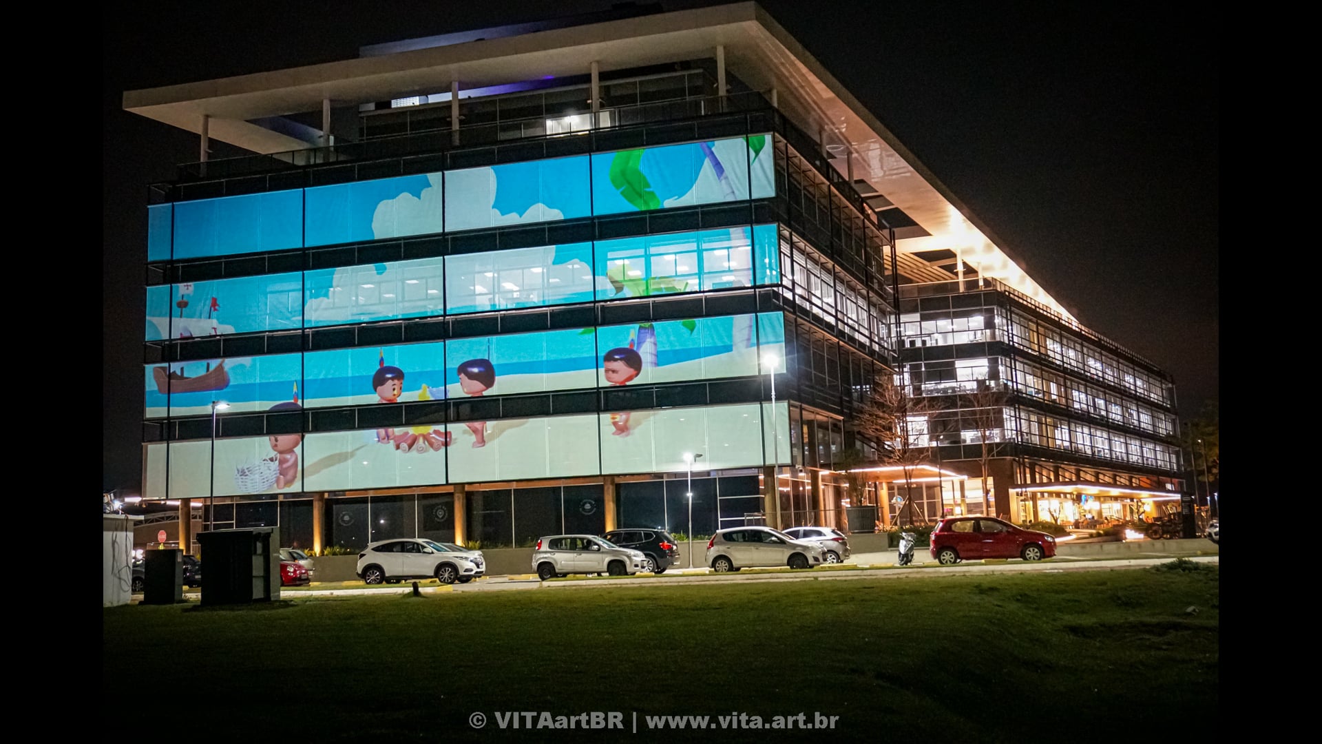 Projeção Mapeada no Sapiens Parque em Florianopolis/SC