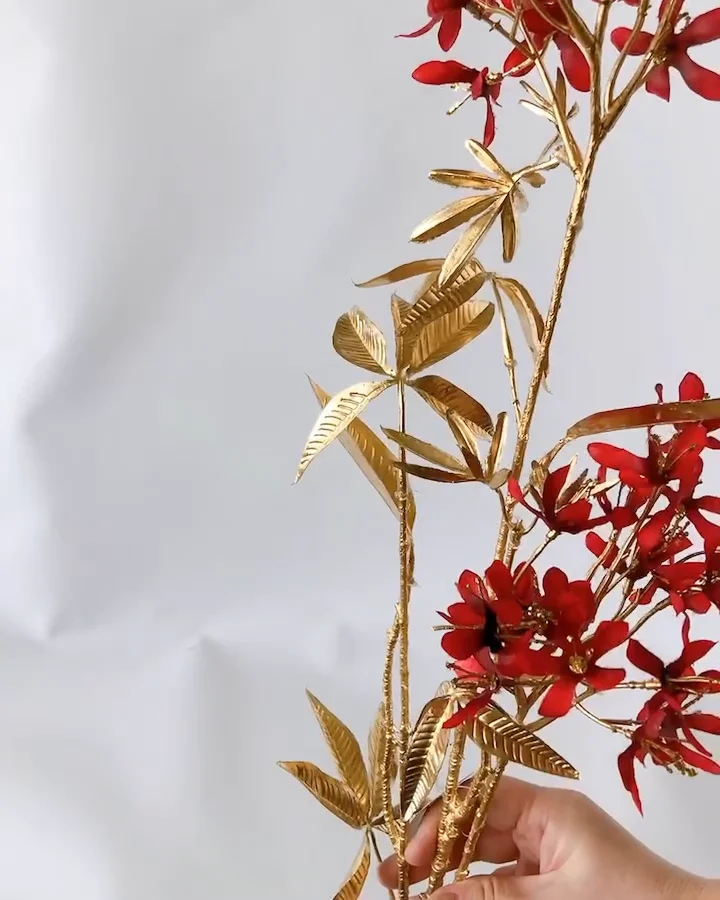 元上代￥1700 ｴﾚｶﾞﾝｽﾌﾛｯｸｽﾌﾗﾜｰ: 造花（アーティフィシャルフラワー