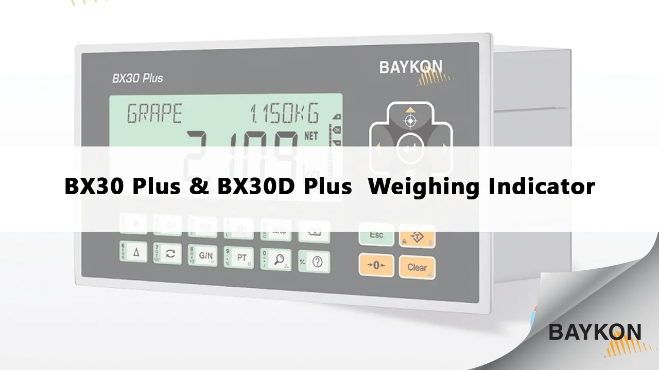 BX30Plus / BX30DPlus Weighing Indicator | BAYKON