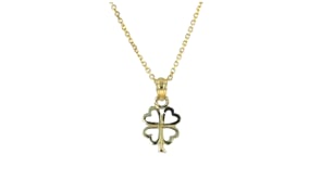 10kt Yellow Gold Petite Clover Pendant
