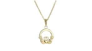 10kt Yellow Gold Claddagh Pendant