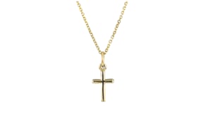 10kt Yellow Gold Petite Cross Pendant