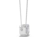 Lab Grown Diamond Emerald-Cut East-West Bezel Pendant in 14K White Gold &#40;4 ct. tw.&#41;