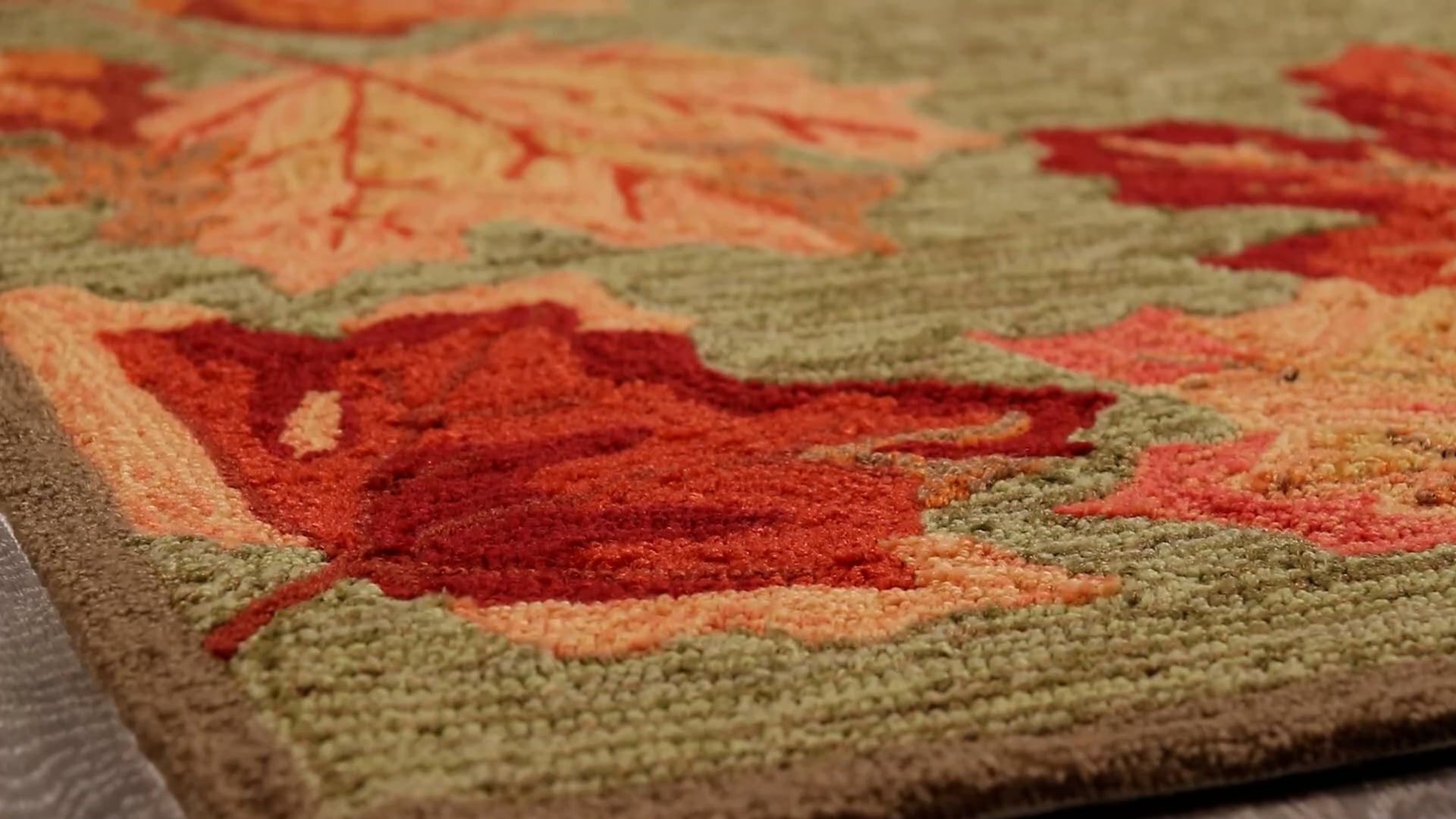 Ravella Falling Leaves Border Indoor/Outdoor Rug, 5'x7'6 ...