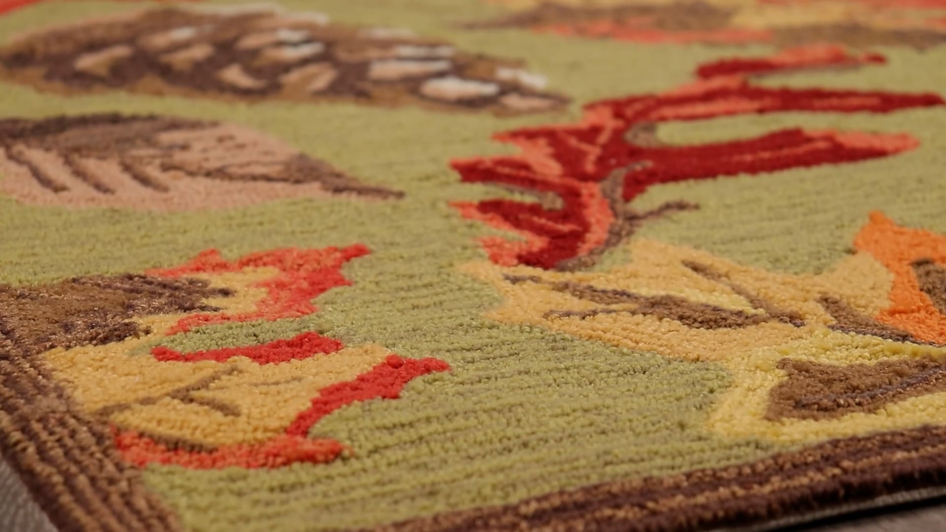 Ravella Falling Leaves Indoor/Outdoor Rug Natural 5'x7'6