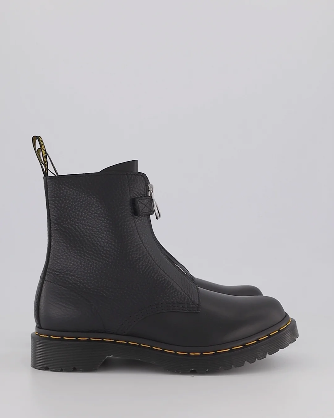 Shop Dr Martens 1460 Front Zip Boots in Black