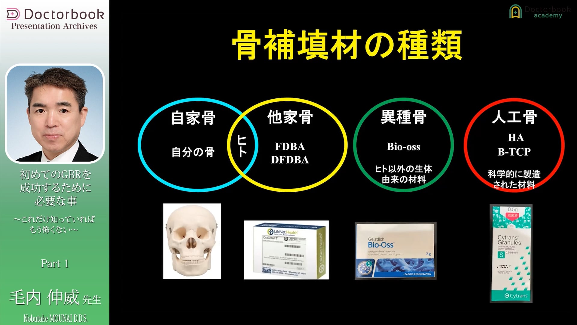  臨床知見録_GBR_骨補填材の特徴