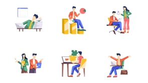 Animated Business illustration Set, a Work Illustration by Vectors Market (Thumbnail 5 of 5)