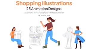 Animated Shopping Illustrations, a Person Illustration by Vectors Market (Thumbnail 4 of 4)