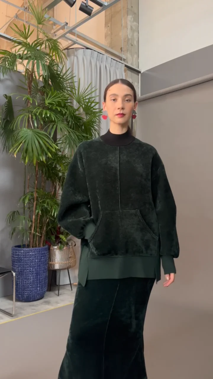 VELOUR HIGHNECK TOP【セットアップ着用可能】 | ニット | WOMEN