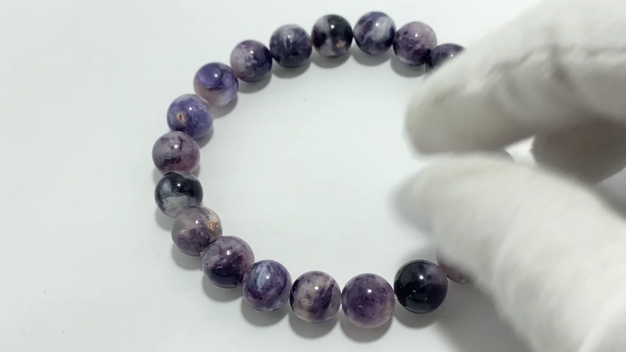 動画】【1点もの】ティファニーストーンAA+ ラウンド9mm 1連(ブレス