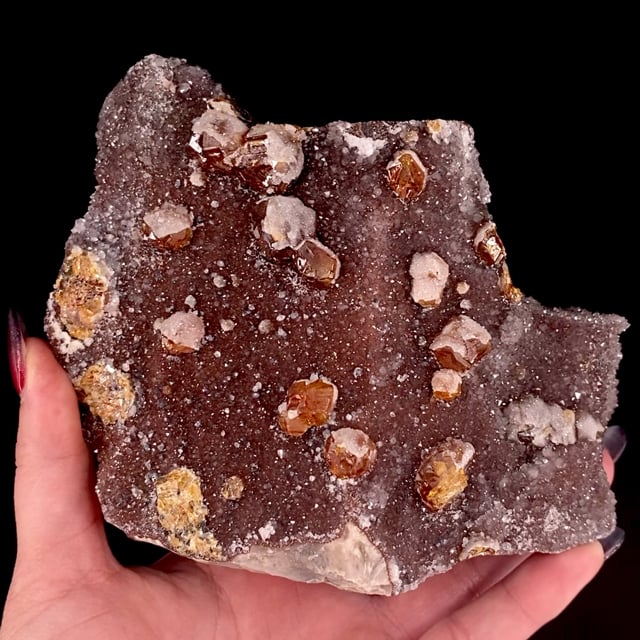 Sphalerite (gemmy crystals) on Quartz