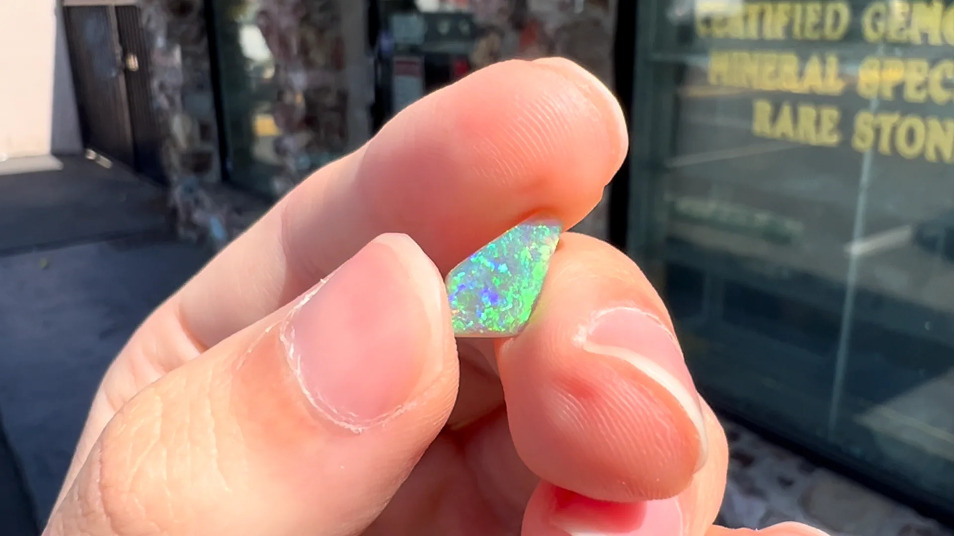 1.27ct Lightning Ridge Crystal Opal Stone | Burton's