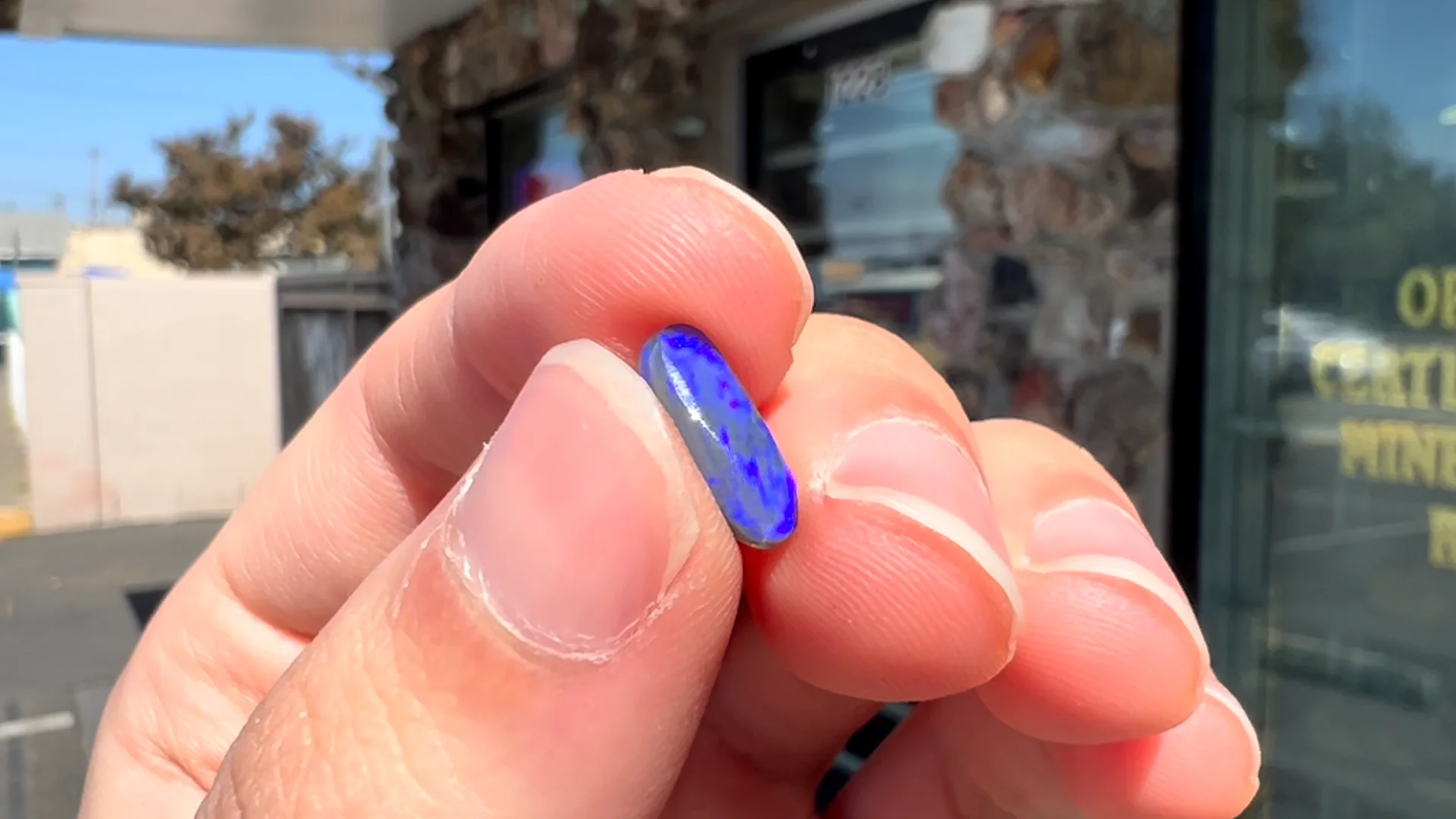 1.52ct Lightning Ridge Blue Only Black Opal | Burton's – Burton's