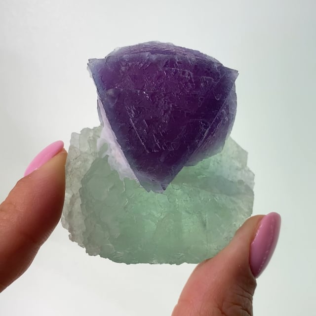 Fluorite on Fluorite - FTW-09 - De'an fluorite mine - China
