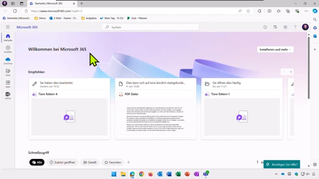 05 Die 365 Apps - Eine Übersicht