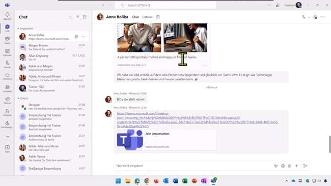 17 Teams - Personen in Teams - Kommunikation
