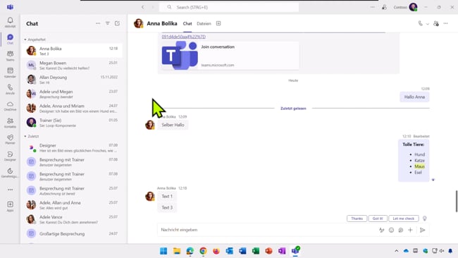 18 Teams - Personen in Teams Dateien und Notizen