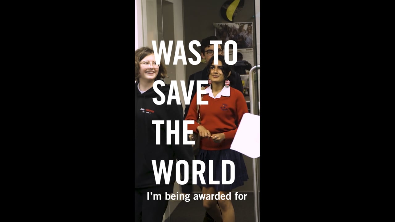 What if your reason for skipping school was to save the world?