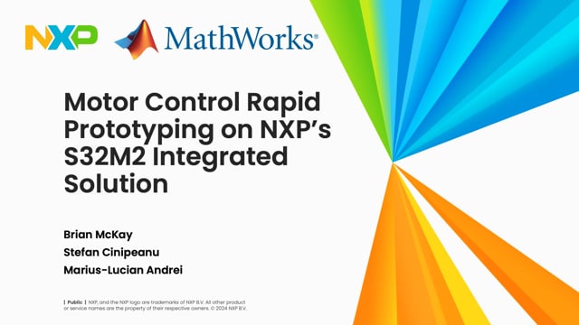 Motor control rapid prototyping on NXP’s S32M2 with Mathworks and the Model-Based Design Toolbox