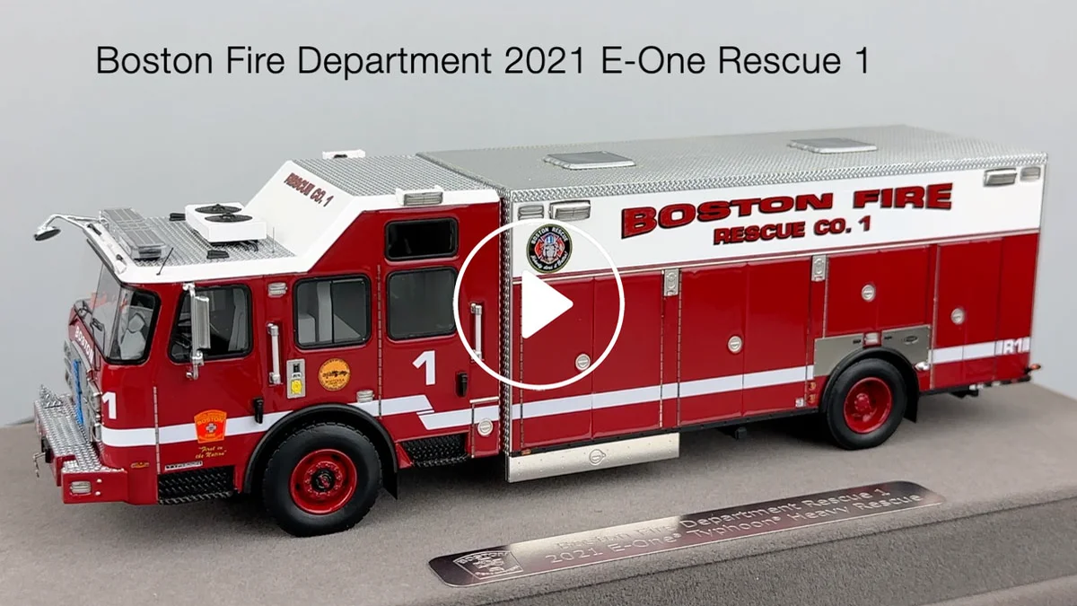 Fire Replicas Boston Fire Department 2021 E-One Typhoon Fire Replicas Boston Fire Department 2021 E-One Typhoon