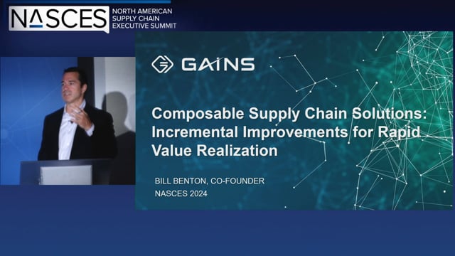 Composable Supply Chains: Incremental Improvements for Rapid Value Realization