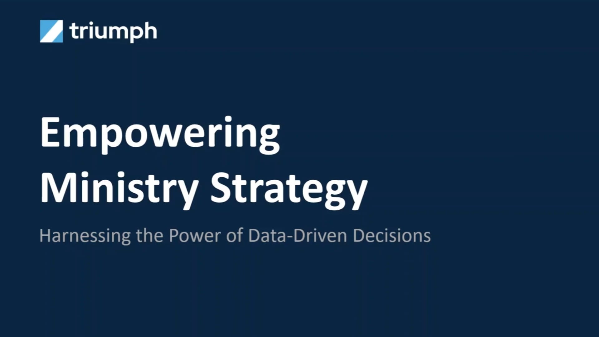 Making Data Driven Decisions (Edited)