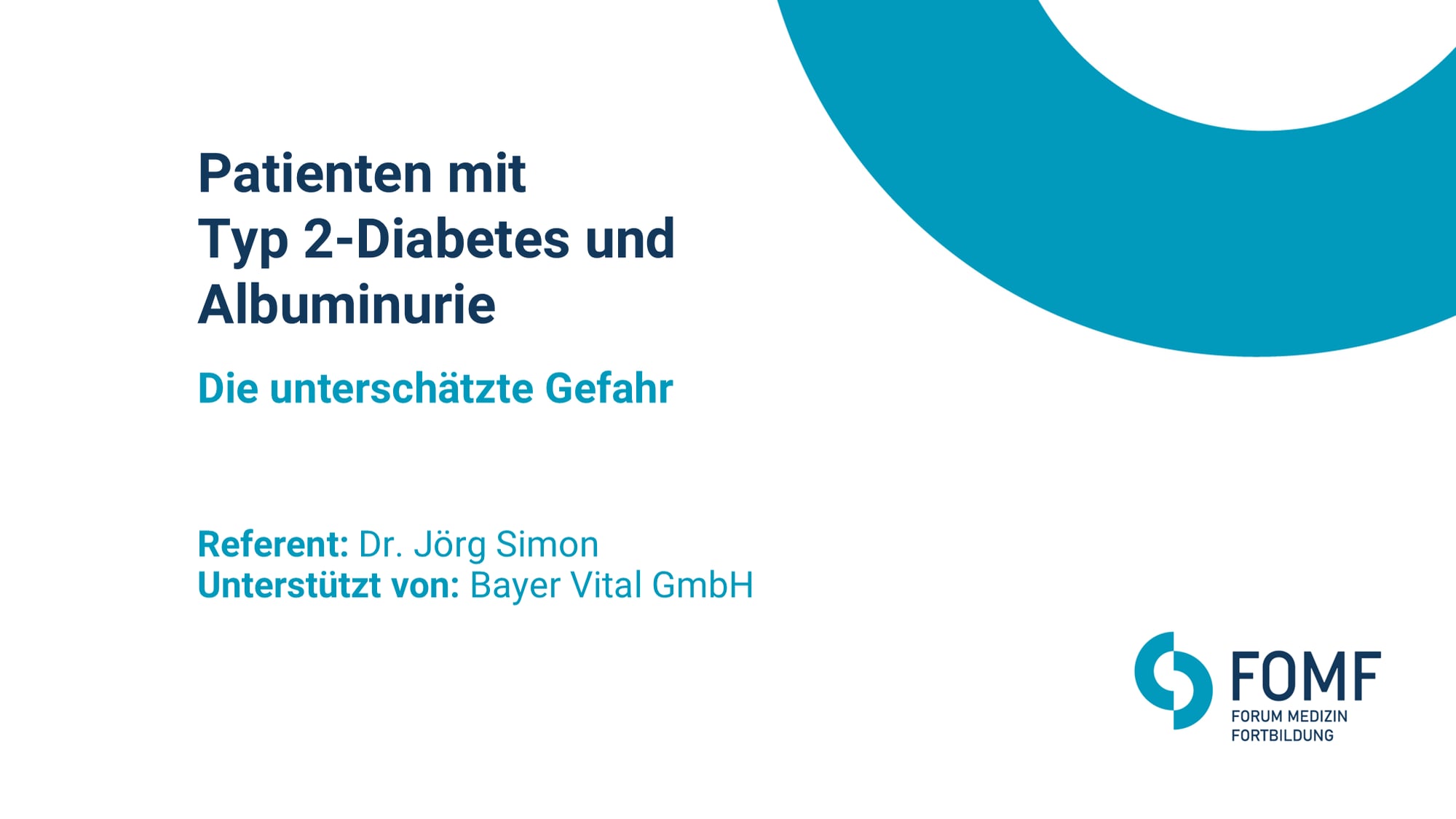 Patienten mit Typ 2 Diabetes und Albuminurie - die unterschätzte Gefahr