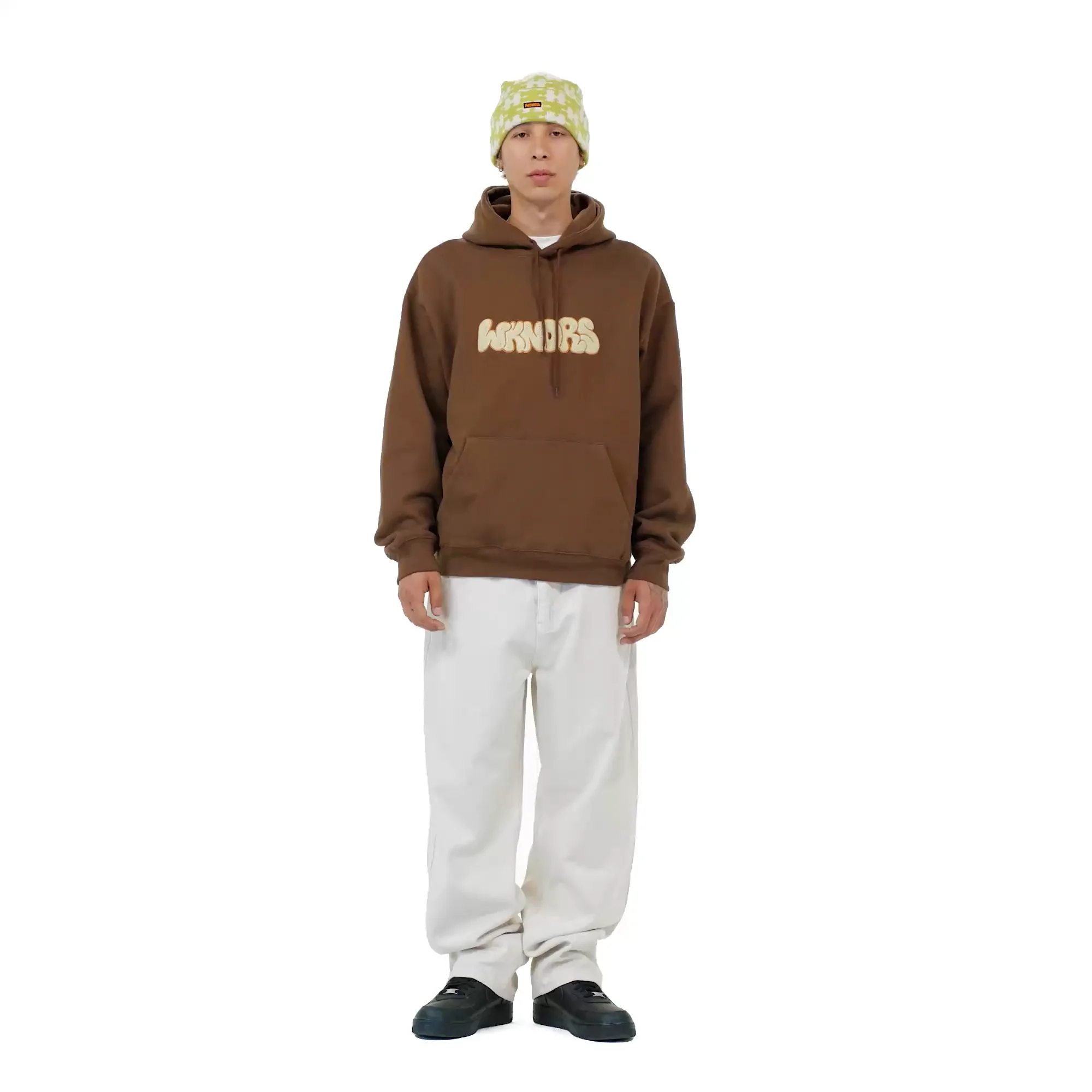パーカー・フーディ WKNDRS GRAFFITI LOGO HOODIE SA402 グラフィッティロゴフーディー (BROWN) - WKNDRS | 60% - アジア