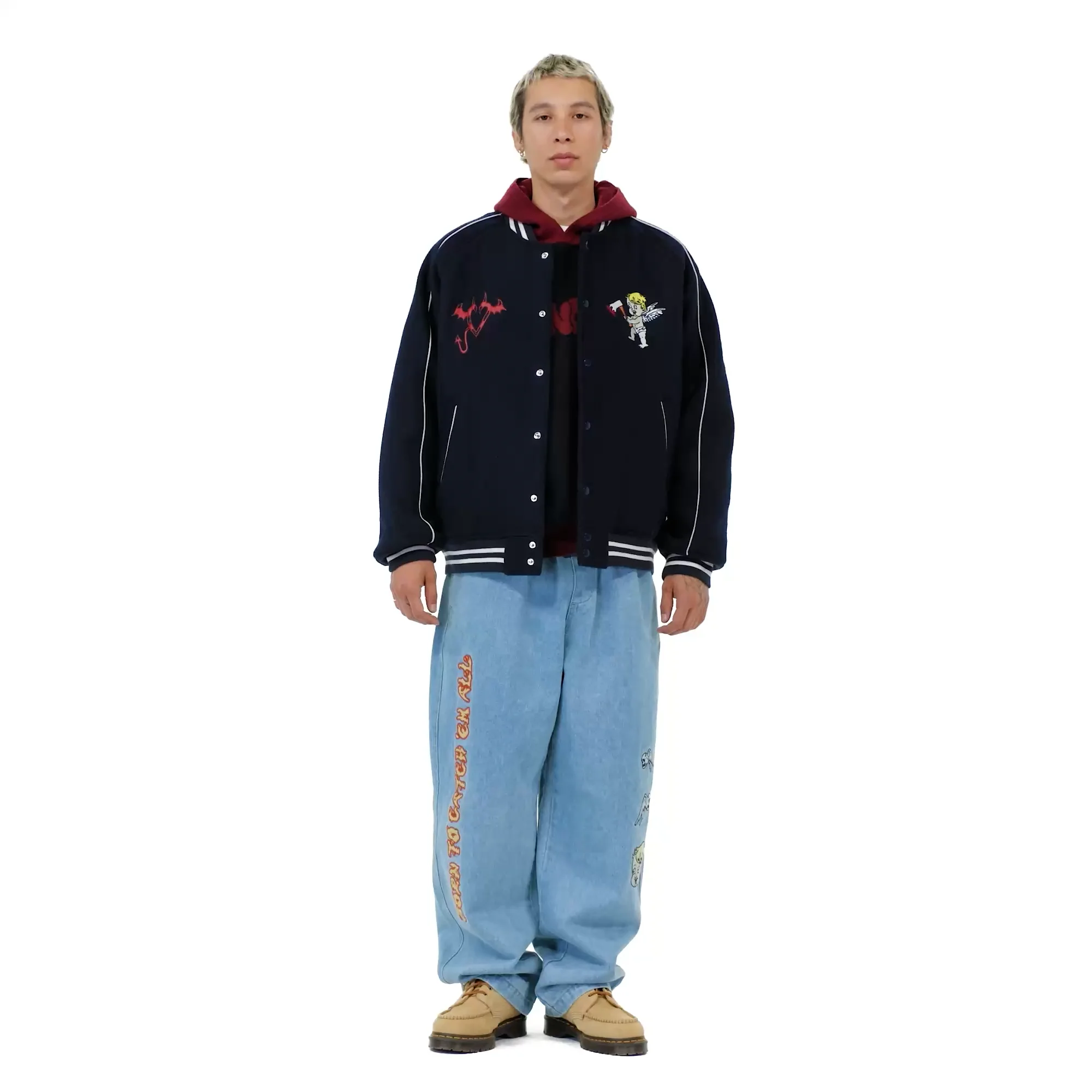 スタジャン WKNDRS ANGEL STADIUM JACKET SA399 WKNDRS ANGEL STADIUM JACKET SA399 スタジャン