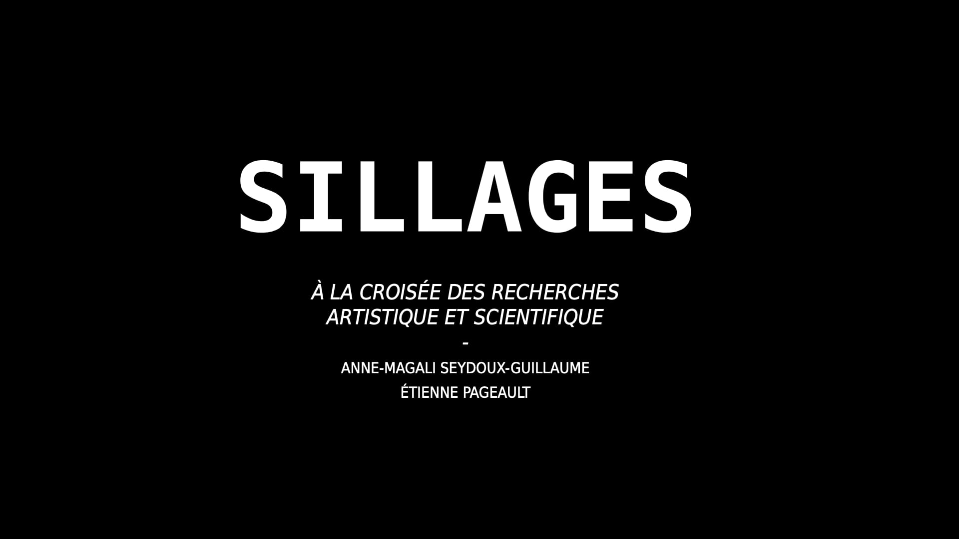 Teaser SILLAGES