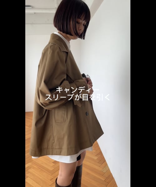 あいか企画】キャンディースリーブショートトレンチコート | [公式  