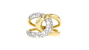 .75 ct. t.w. Diamond Interlocking Ring in 14kt Yellow Gold
