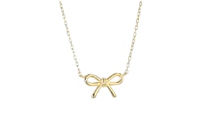 18kt Gold Vermeil Bow Necklace