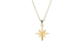 18kt Gold Vermeil North Star Pendant Necklace