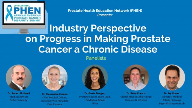 Industry Perspective on Progress in Making Prostate Cancer a Chronic Disease