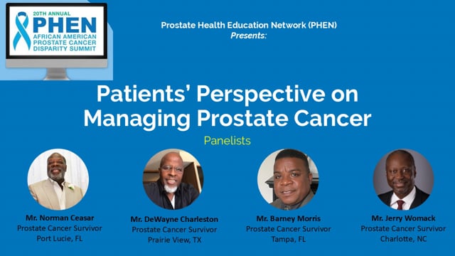 Patients’ Perspective on Managing Prostate Cancer