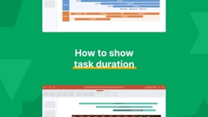 How to Show Task Duration | Office Timeline