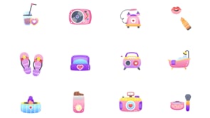 Animated Barbie Icon Set, a Duotone Icon by Prosymbols (Thumbnail 3 of 3)